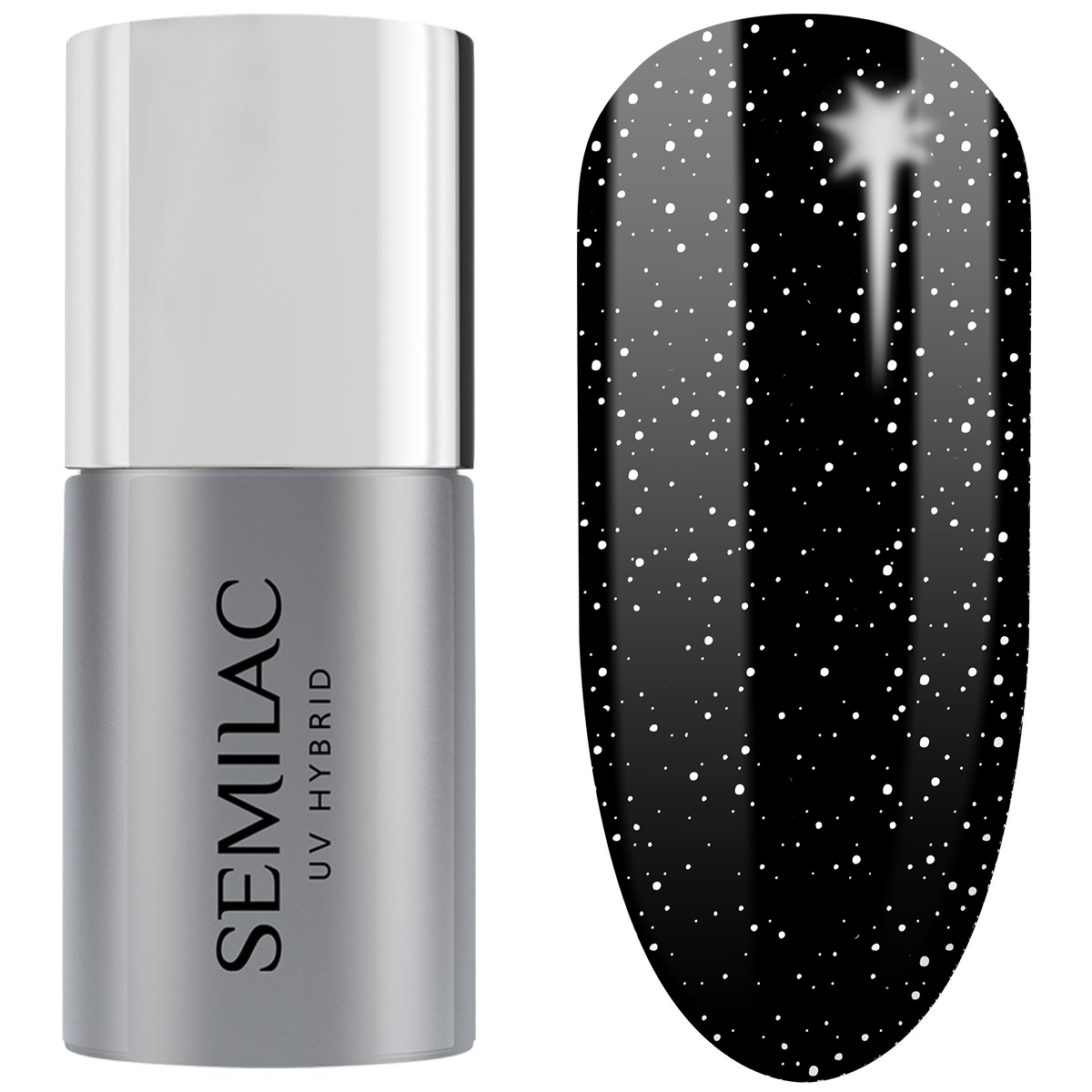 

Semilac Top No Wipe White Sprinkles T19 7ML