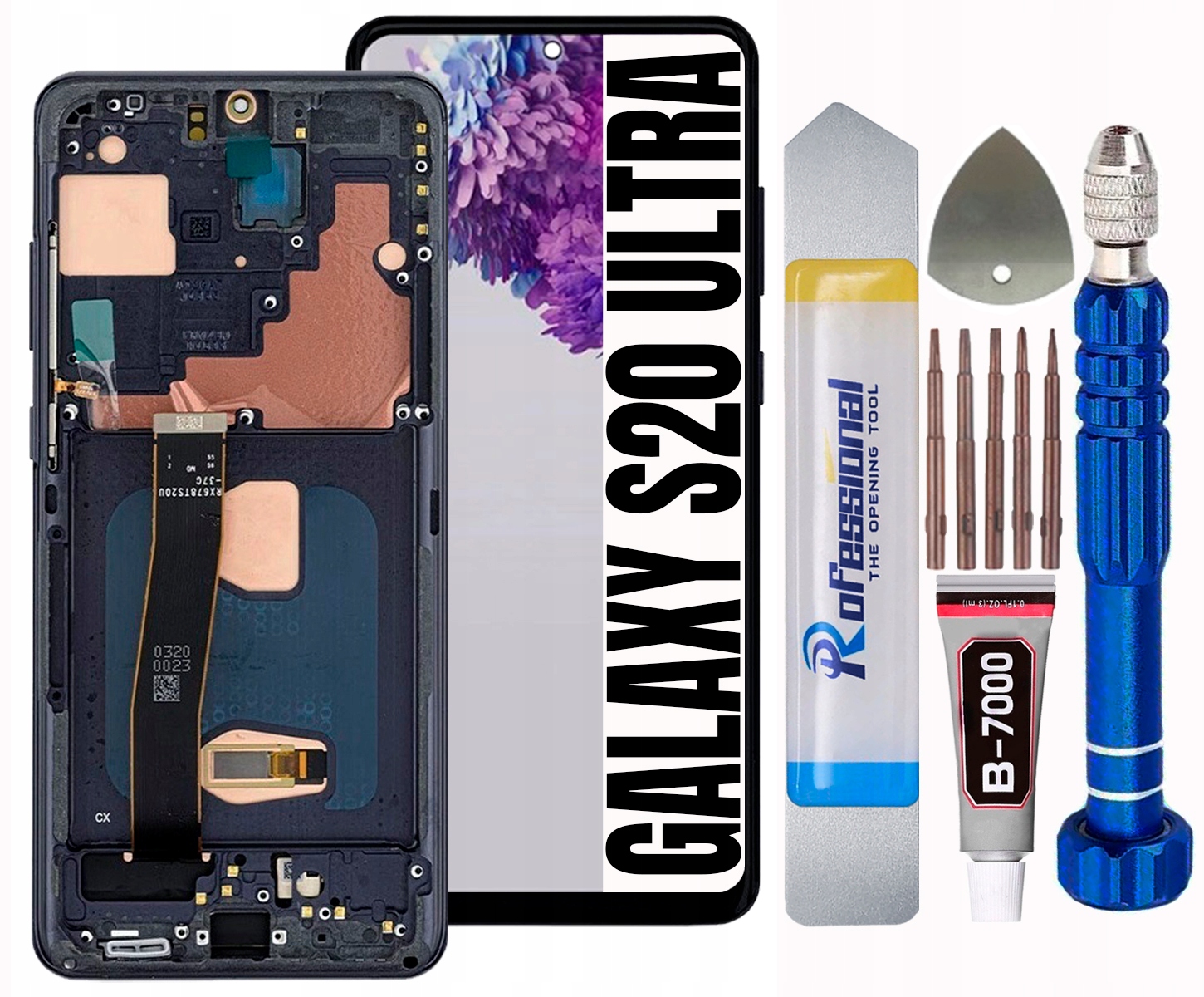 Displej Pro Samsung Galaxy S20 Ultra 5G G988 G988B Oled LCD Rámeček