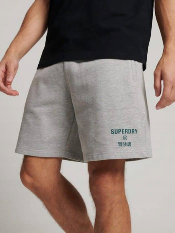 Superdry Šedé Melírované Kraťasy (2XL)