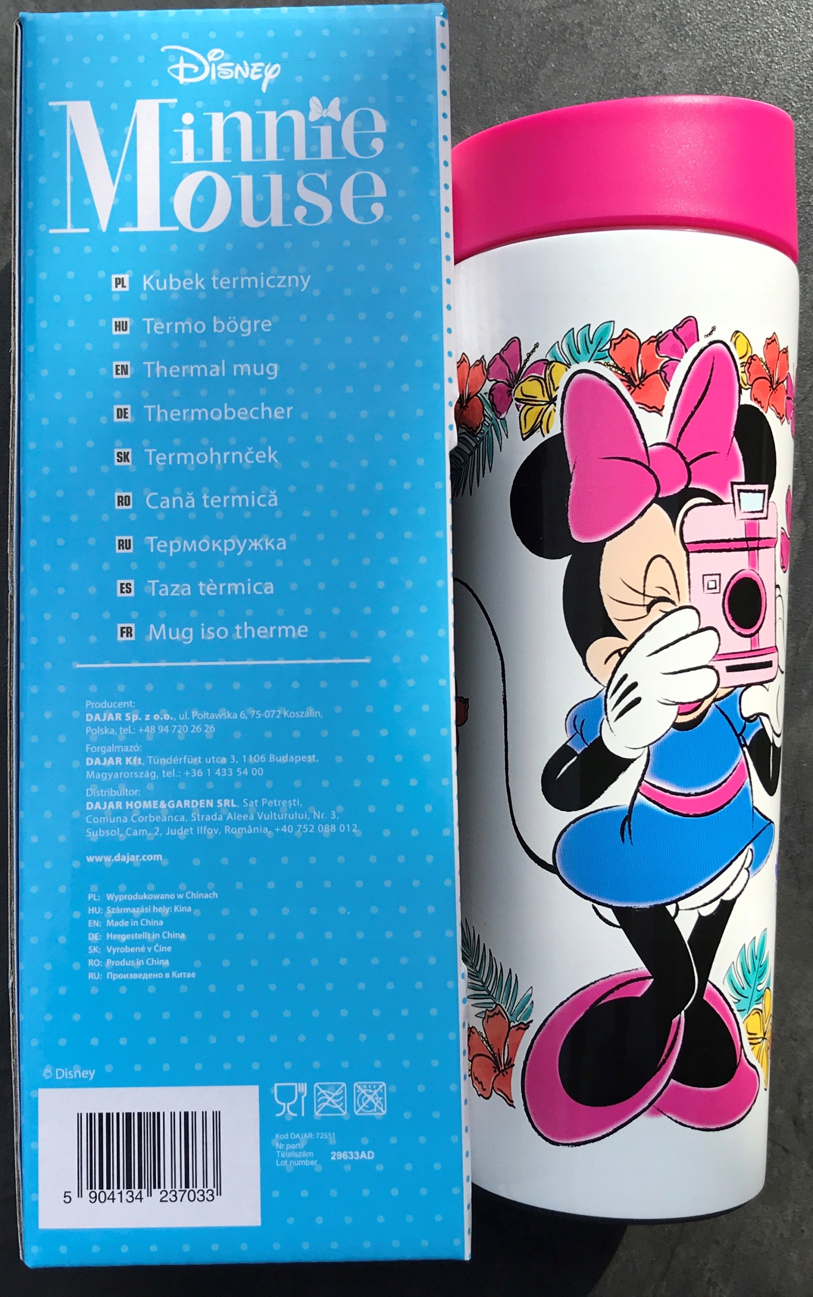 KUBEK TERMICZNY MINNIE MOUSE BIDON TERMOS 400ml Kod producenta kubek termiczny Minnie cactus 400ml
