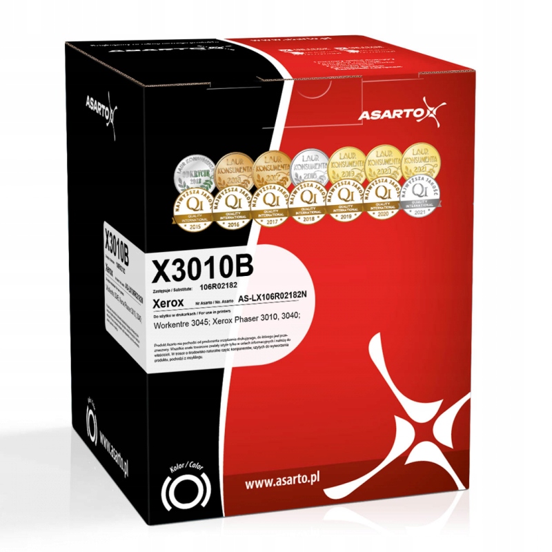 Toner Asarto do Xerox X3010B 106R02182 2300 str. black