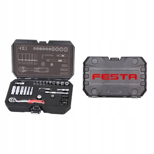 Gola sada Profi, 36 ks, 1/4", plast obal, CrV, Festa