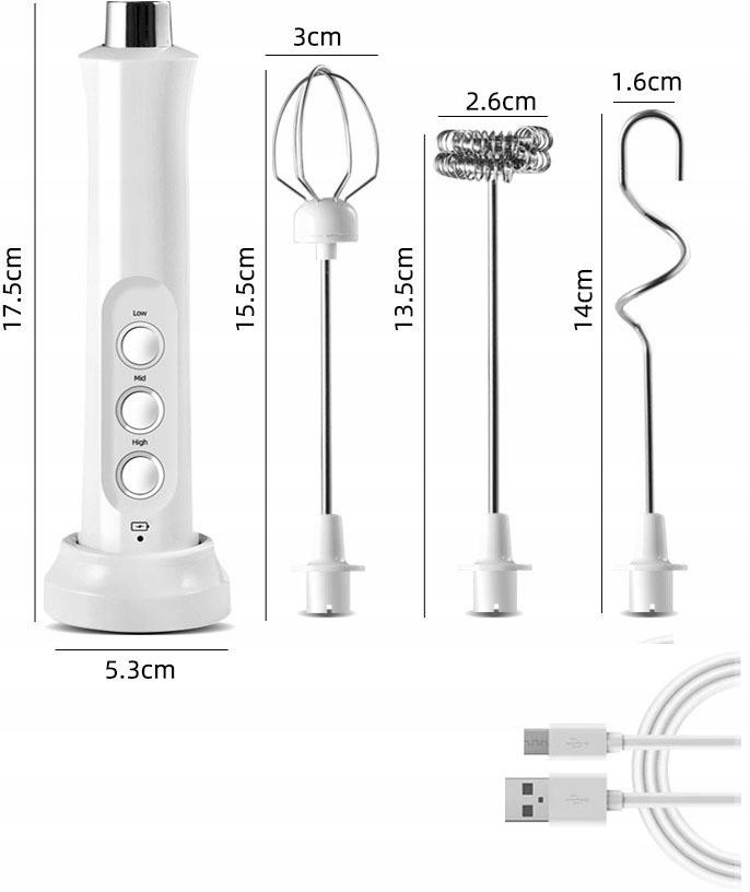 SPIENIACZ Elektryczny DO MLEKA BLENDER MINI MIKSER Model brak