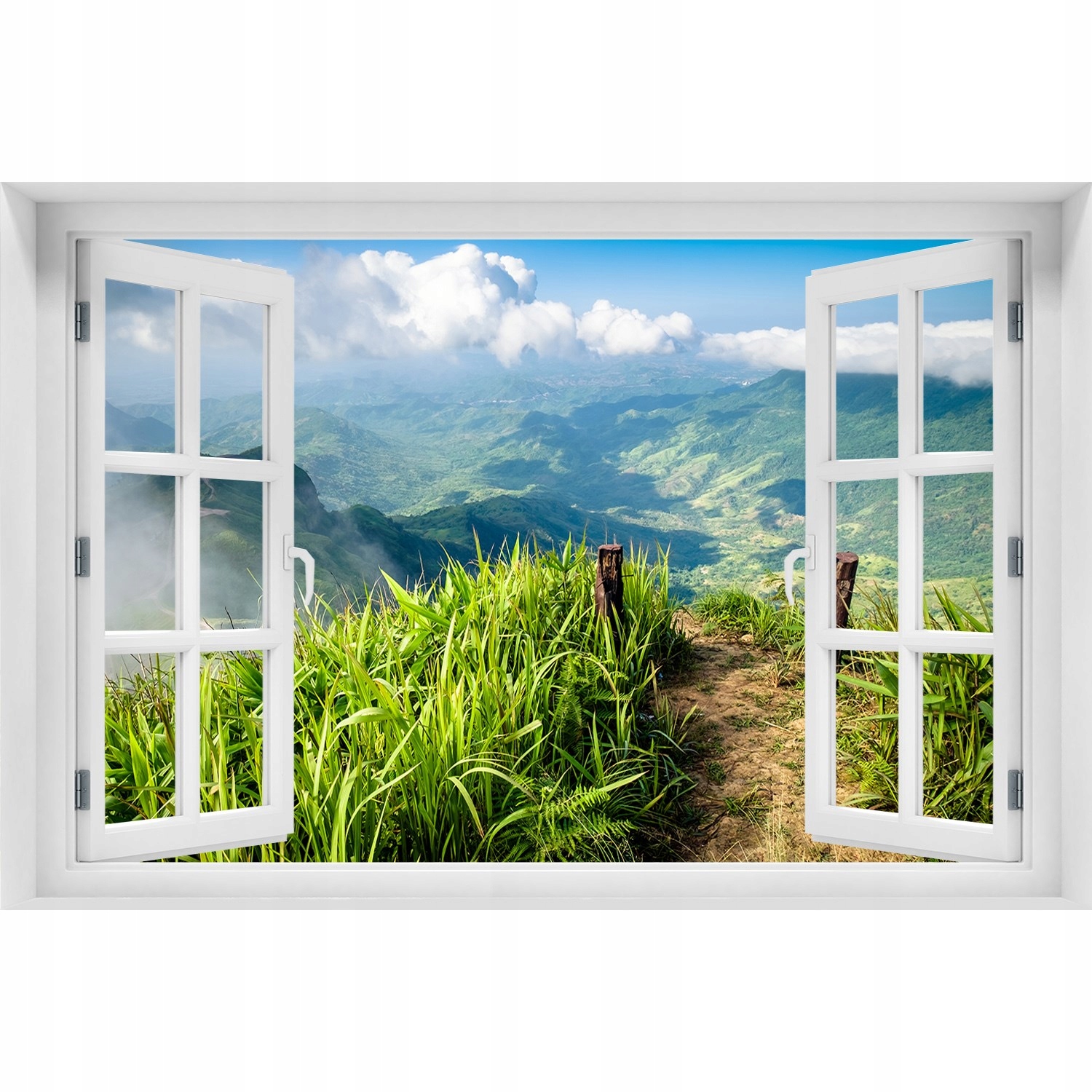 

Naklejka ścienna Fototapeta Okno Szlak na szczycie