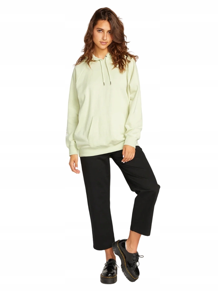 Mikina Volcom s kapucí s kapucí tepláková zelená s potiskem vel. S