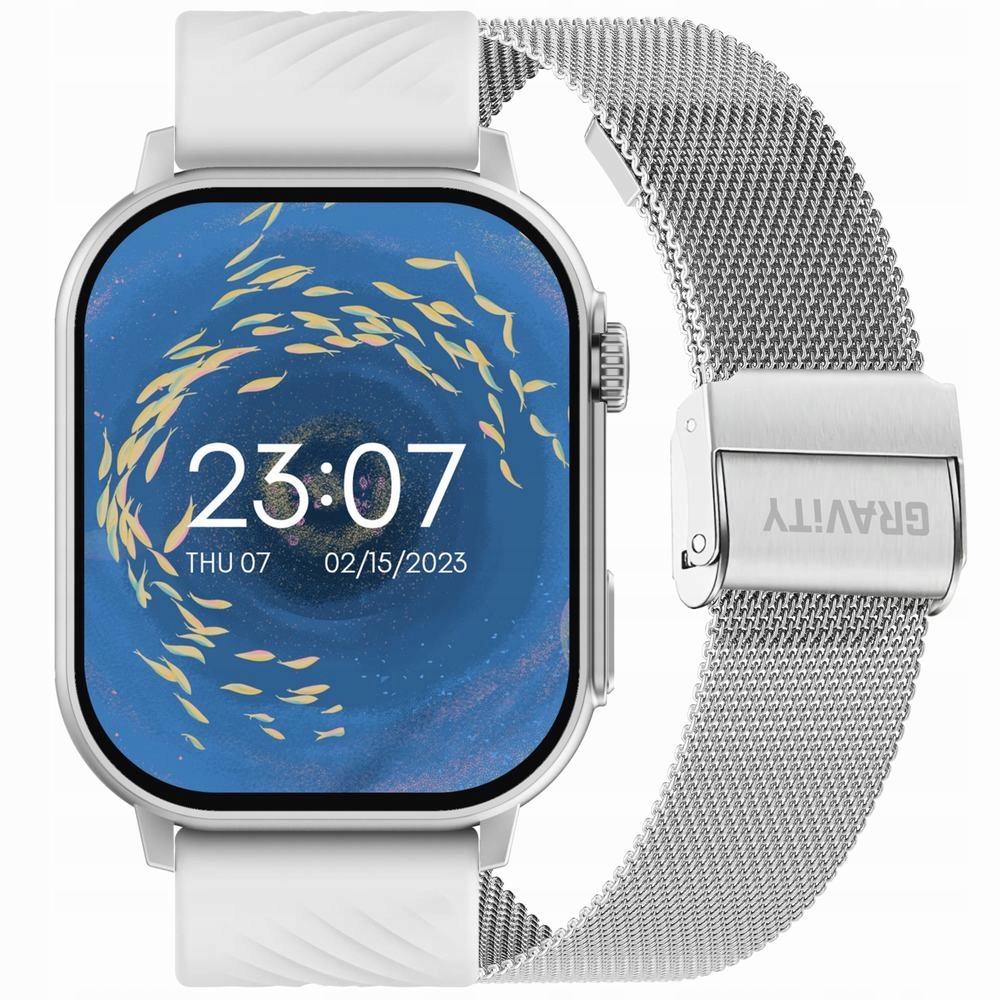 Zegarek Inteligentny Smartwatch Gravity GT15-8 Rozmowy Bt Sms Biegi -zestaw