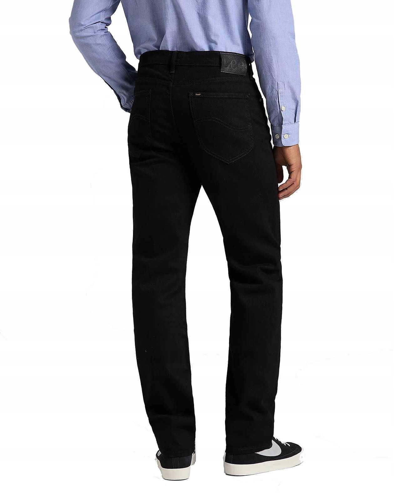 Męskie spodnie jeansowe luźne Lee West Clean Black L70WHFAE 30/32