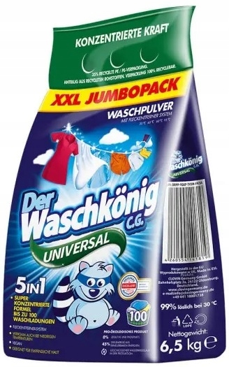

Waschkonig Universal proszek do prania 6,5 kg