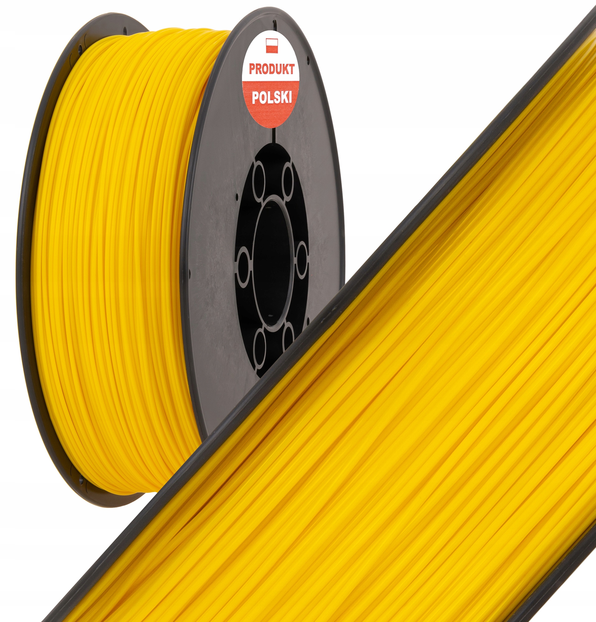 Filament Plastik do drukarki 3D elastyczny Guma Tpu 0,9kg Plastspaw Żółty