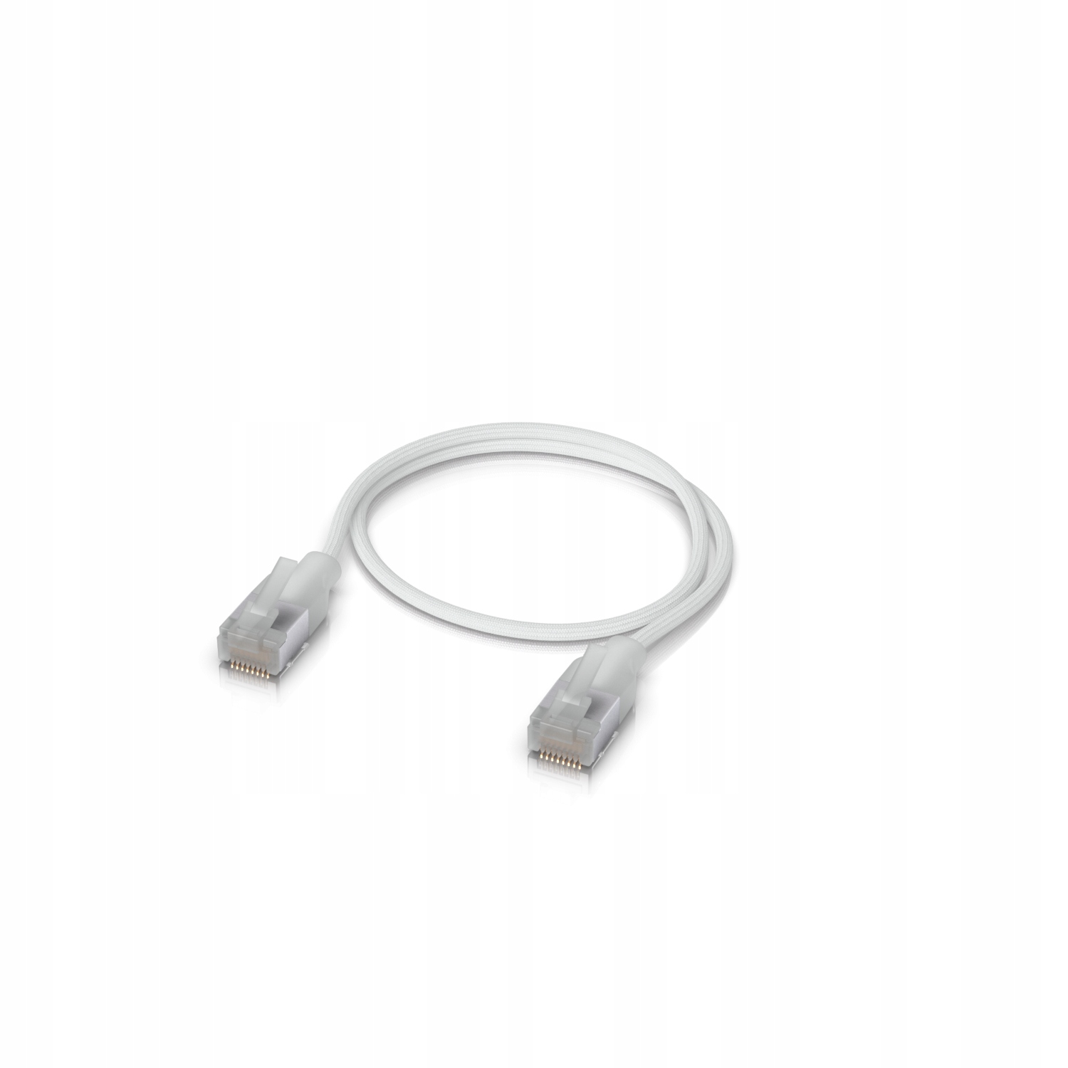 Ubiquiti UACC-Cable-Patch-EL-C6A-0.3M-W Ultra-thin braided patch cable, designed and optimized for 10 GbE networking, Translucent booted RJ45 for optimal Etherlighting brightness — 4