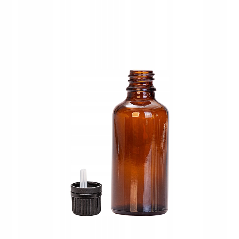 

Szklana butelka brązowa 100 ml z kroplomierzem Cz