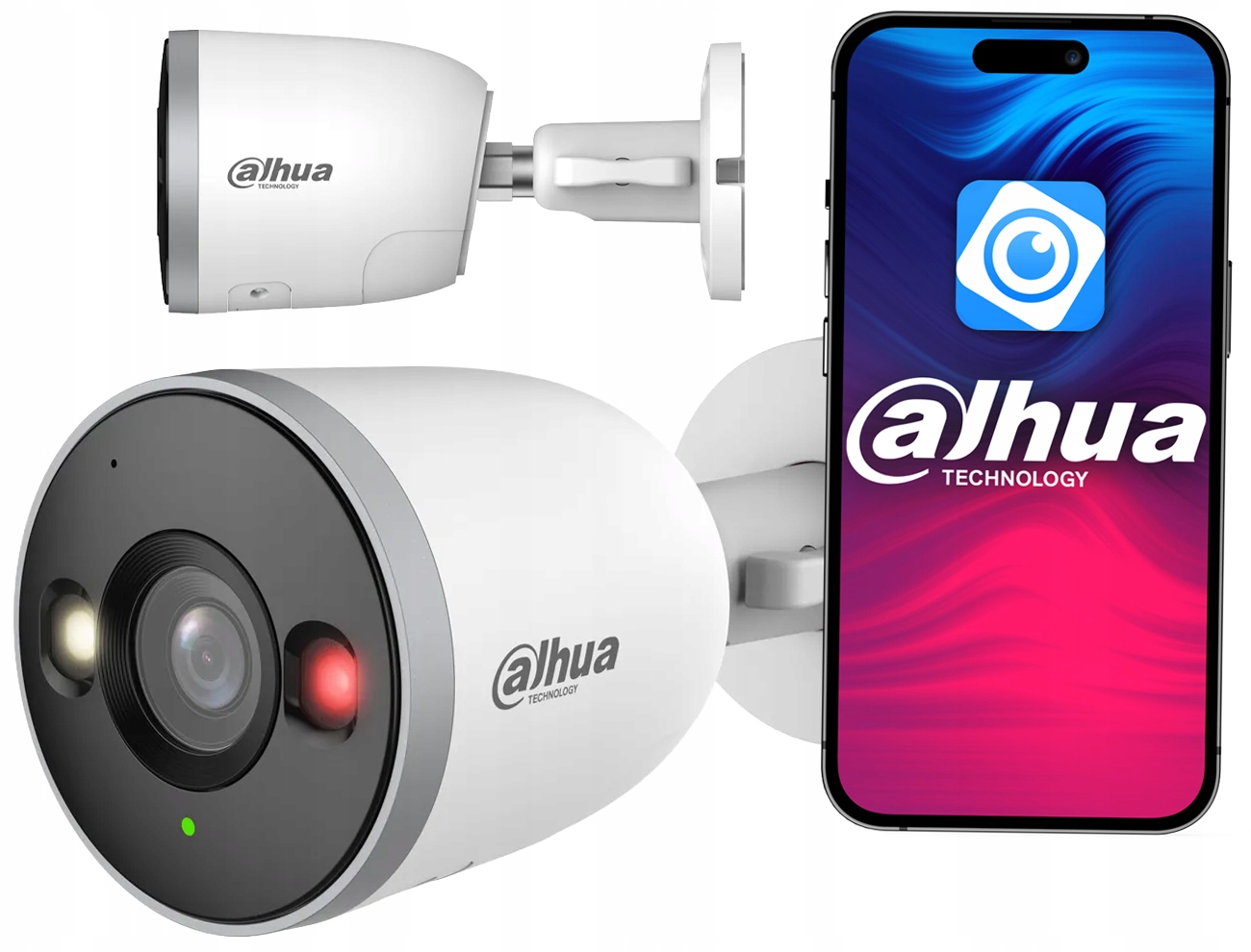 Kamera WiFi 5MPx Dahua IPC-F5DP-IL Detekcja Dual Light slot Sd 256G Audio