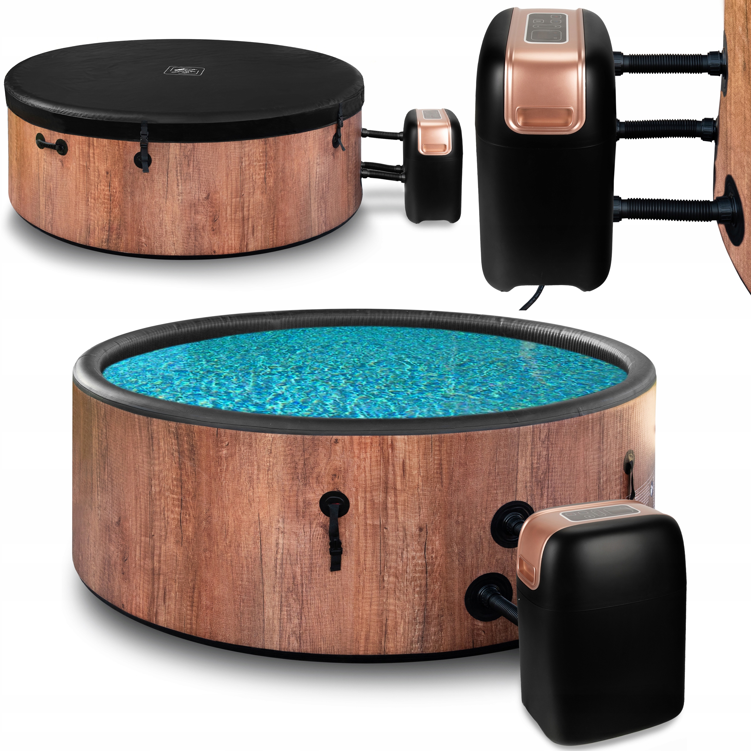 Zahradní Nafukovací Spa Bazén S Hydromasáží Pro 6 Osob 2026 Dub Coil