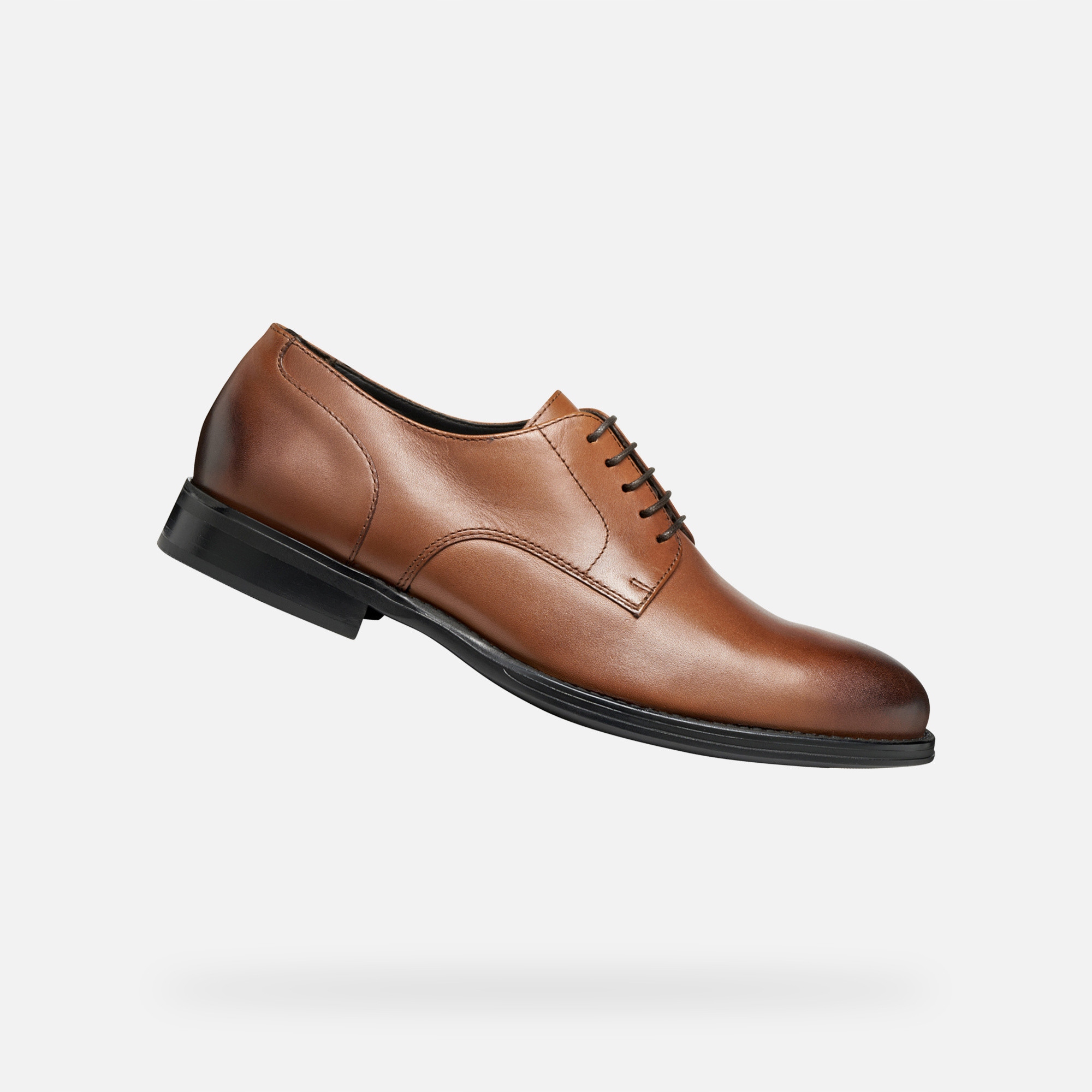 Geox Světle hnědá pánská společenská obuv Geox Barberigo