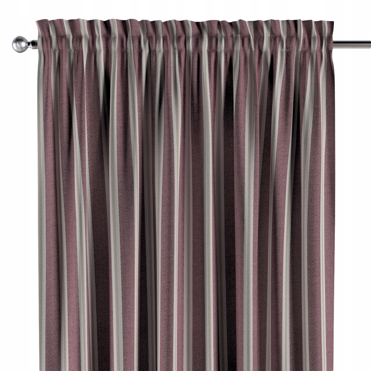 Záves na kanáli s ofinou 1 ks 130x260 cm červený