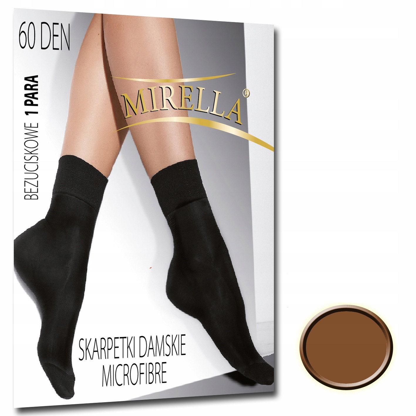 

Mirella Skarpetki damskie microfibra 60 den Bronzo