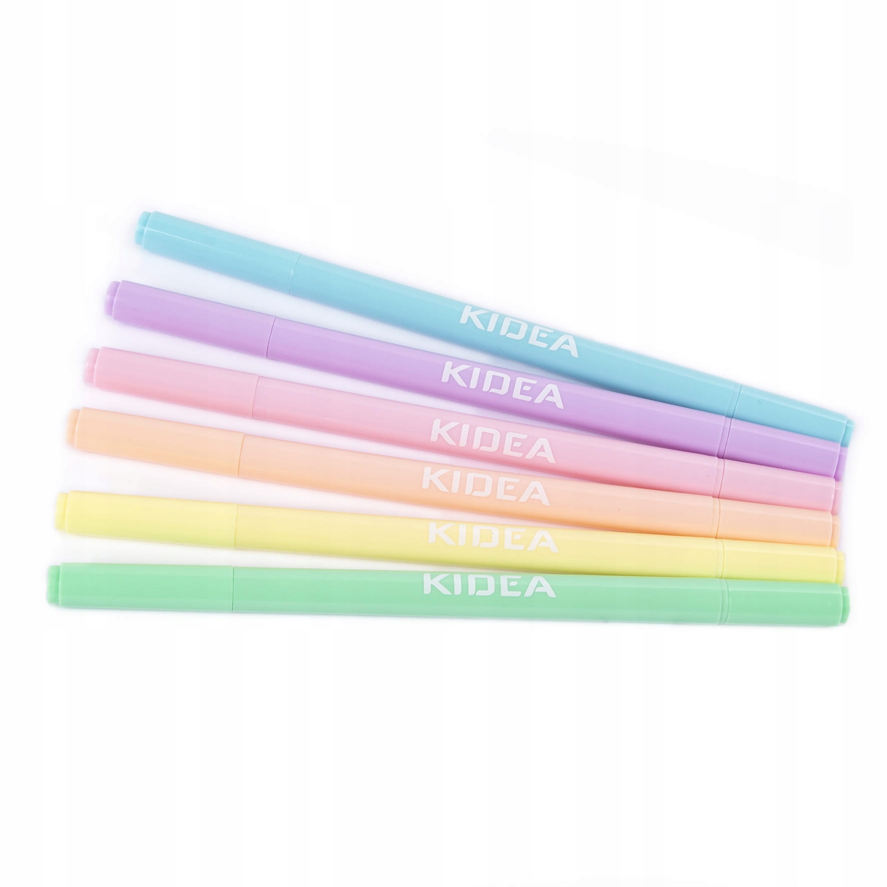 KIDEA FLAMASTRY PISAKI PASTELOWE 6 kol dwustronne Kod producenta 0013