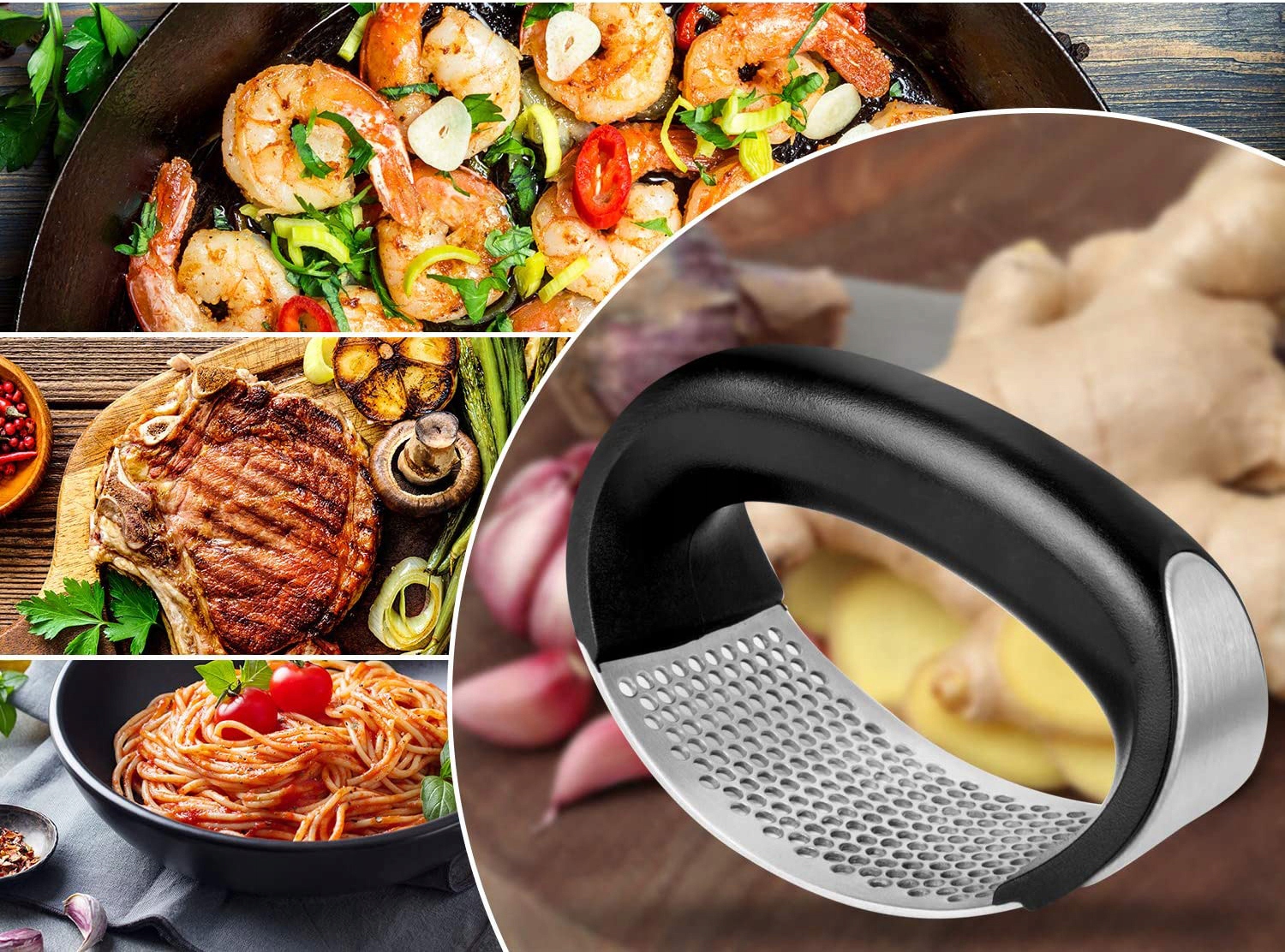 WYCISKACZ DO CZOSNKU PRASKA SIEKACZ WYCISKARKA RĘCZNA STALOWA ZGNIATACZ Marka Operum