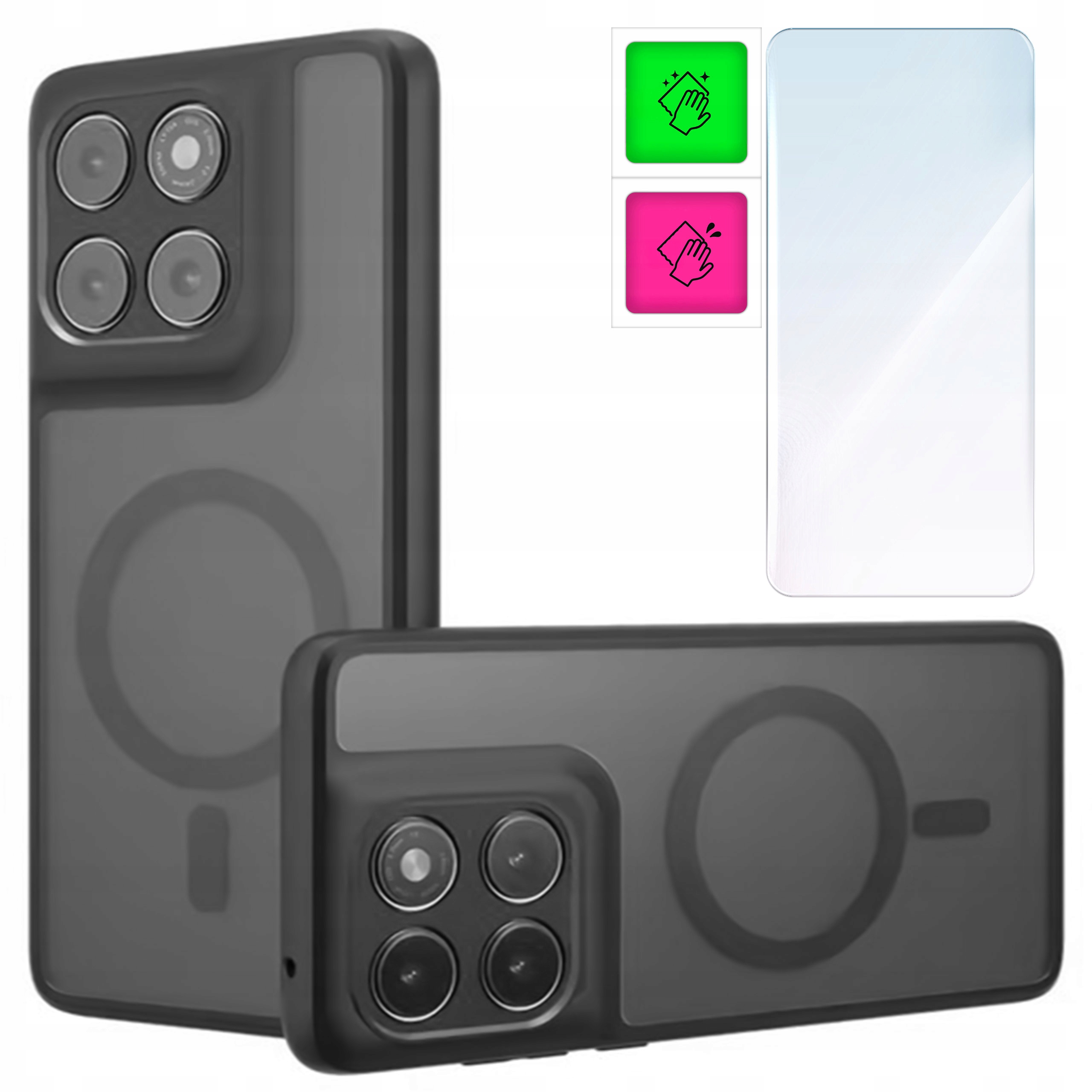 Etui do Motorola Moto G86 G86 Power 5G Case ObudowaMagSafe Plecki Szkło