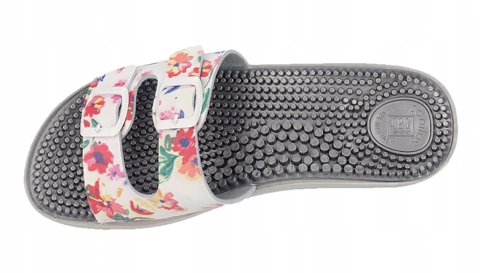 KLAPKI DAMSKIE MEDYCZNE ZDROWOTNE FAKIRKI MASUJĄCE Z KOLCAMI Długość wkładki 24.2 cm