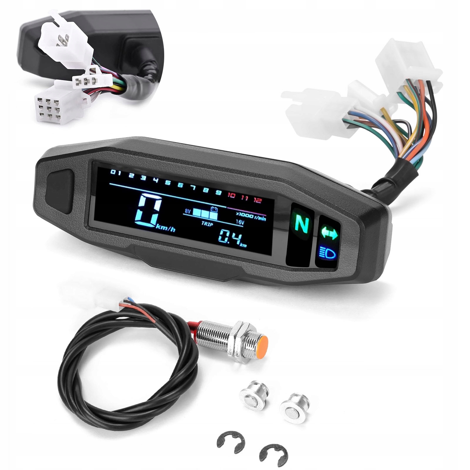 Компактный счетчик скорости для мотоцикла мини светодиодный дисплей
