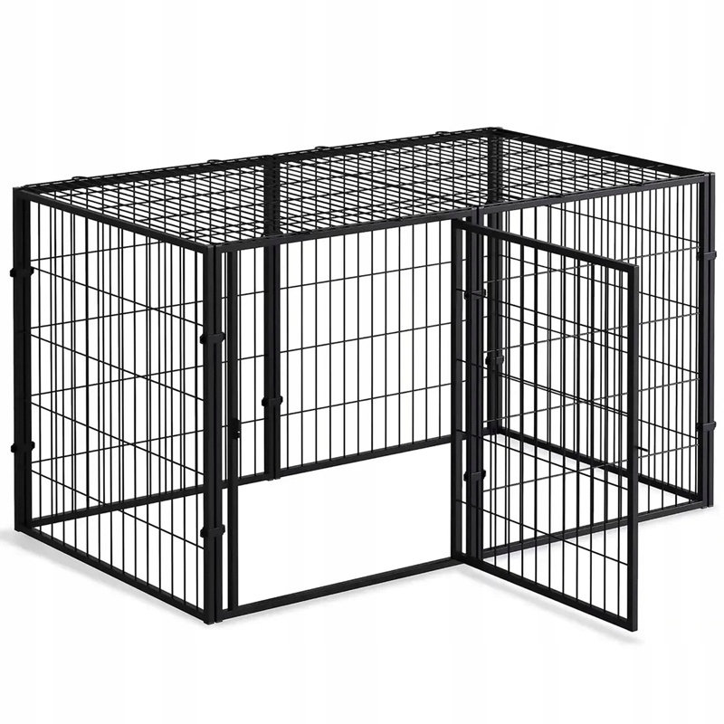 Kojec Dla Zwierząt Metalowy Składany Klatka Dla Psa Kota Królika