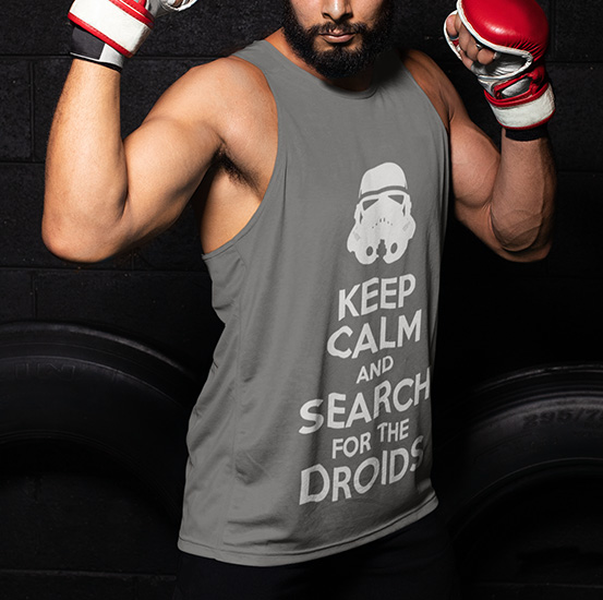 TANK TOP FILMOWE KEEP CALM STAR WARS Marka bez marki