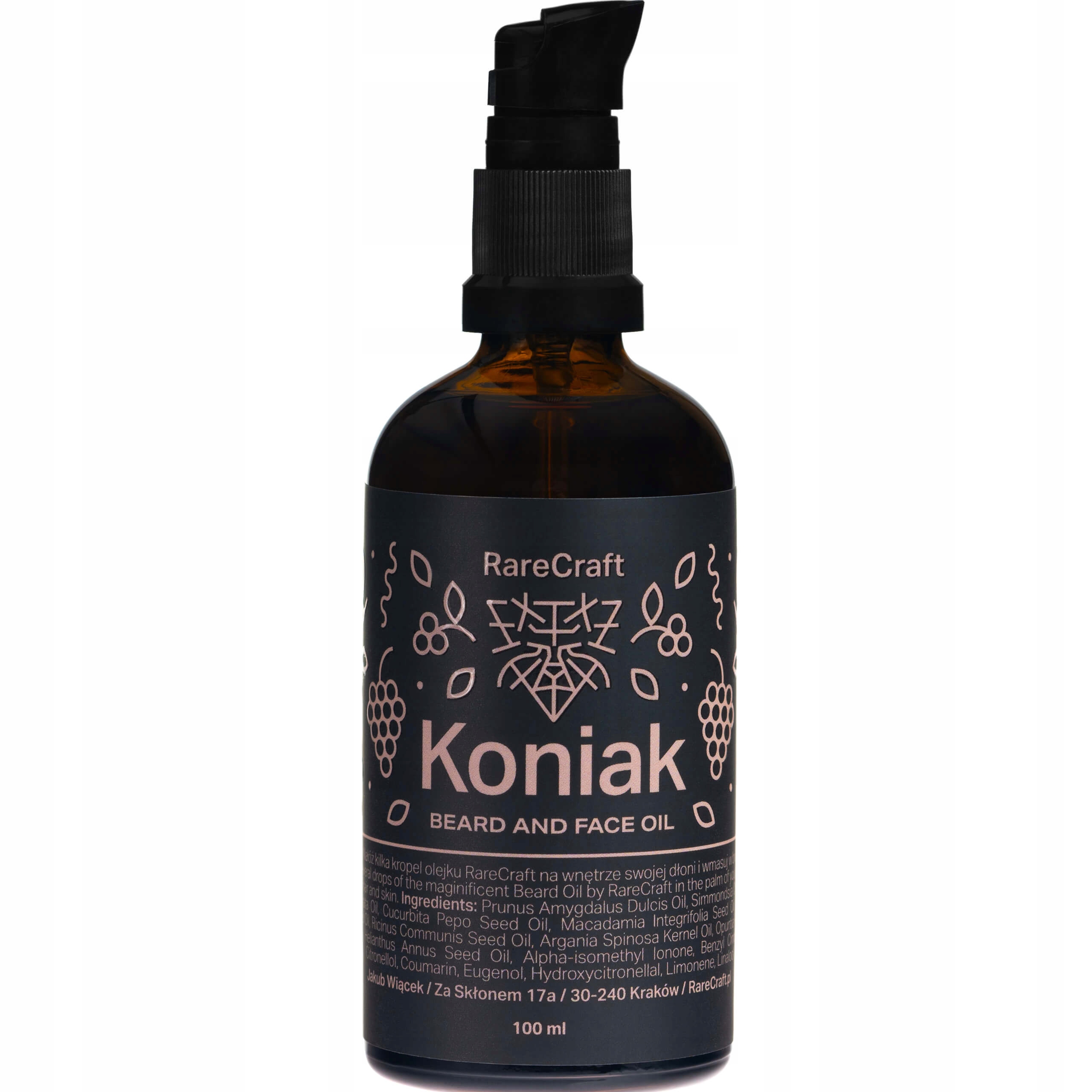 RareCraft Koňakový olej na vousy 100 ml