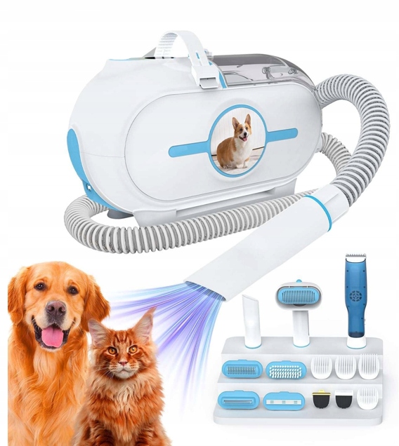 Levně Stroj na stříhání psů s vysavačem 4v1 sada