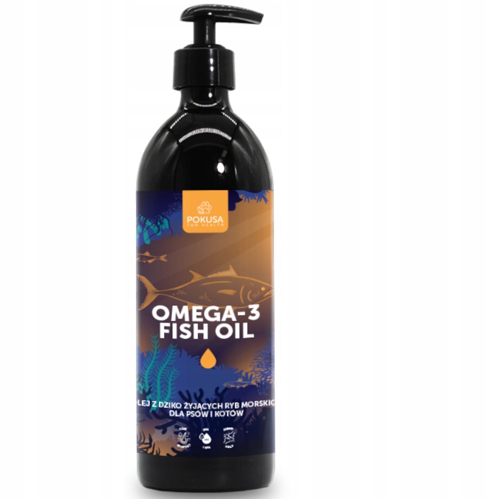 Pokusa Omega-3 Fish Oil 500ml Dzikie Ryby Morskie