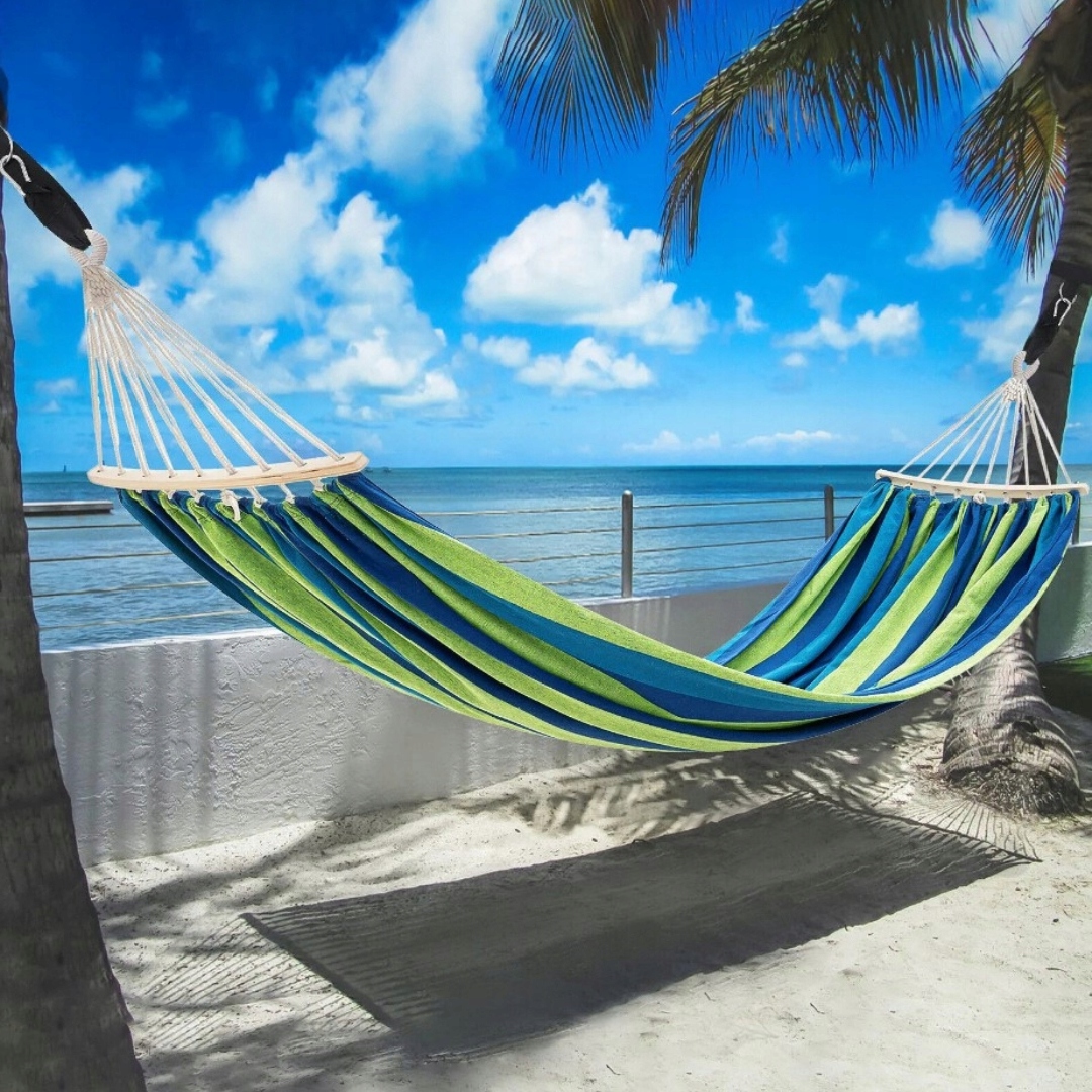 DUŻY HAMAK OGRODOWY PAŁĄK 60CM MOCNY XXL 290x150 + TORBA Długość siedziska 190 cm