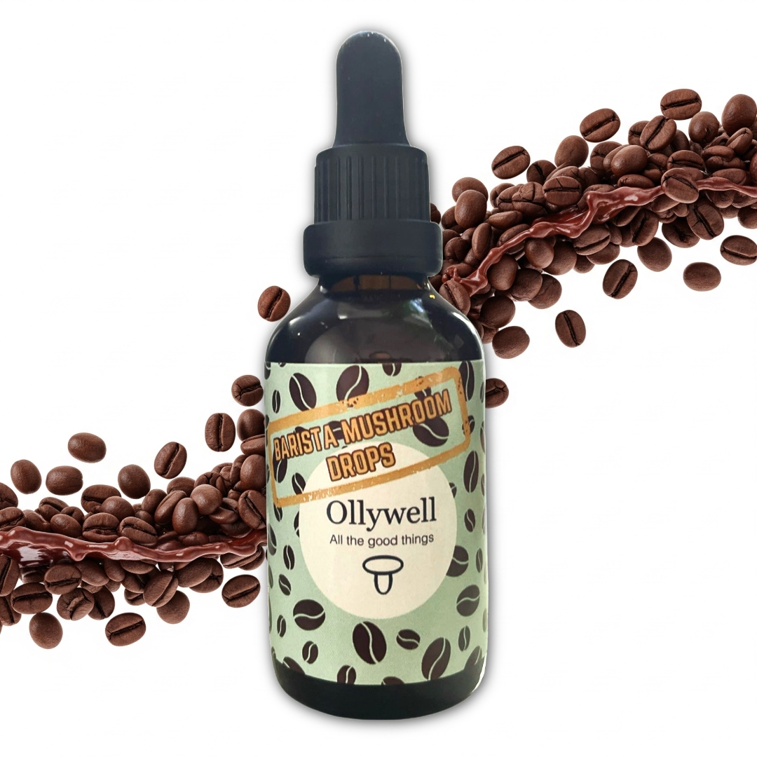 Koncentrace a energie Extrakt do nápojů Chaga Lion's Mane Ollywell 50 ml