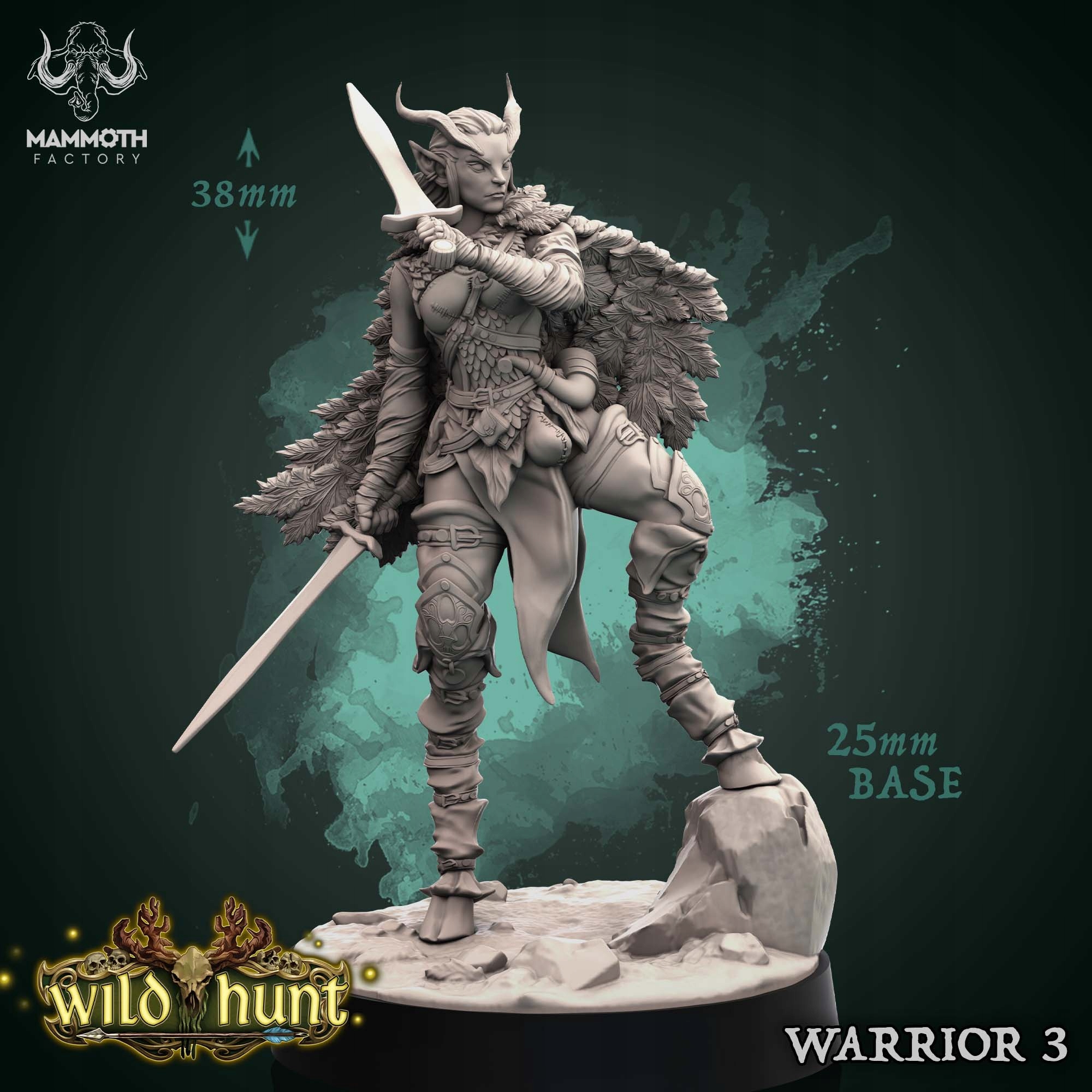 Sylvoth Warrior 3 - Mammoth Factory - Druk 3D