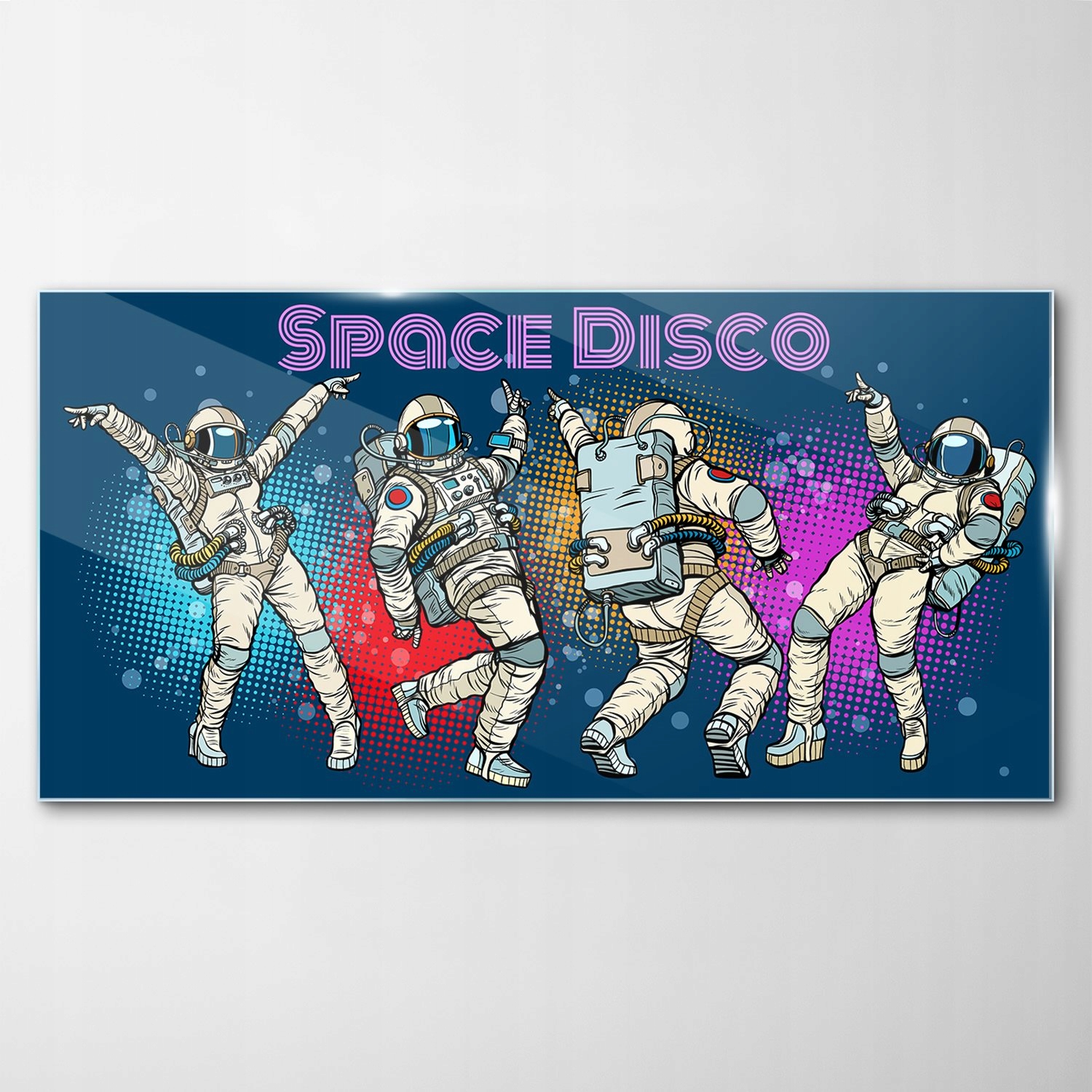Tvrdený sklenený obraz Astronautská párty 120x60