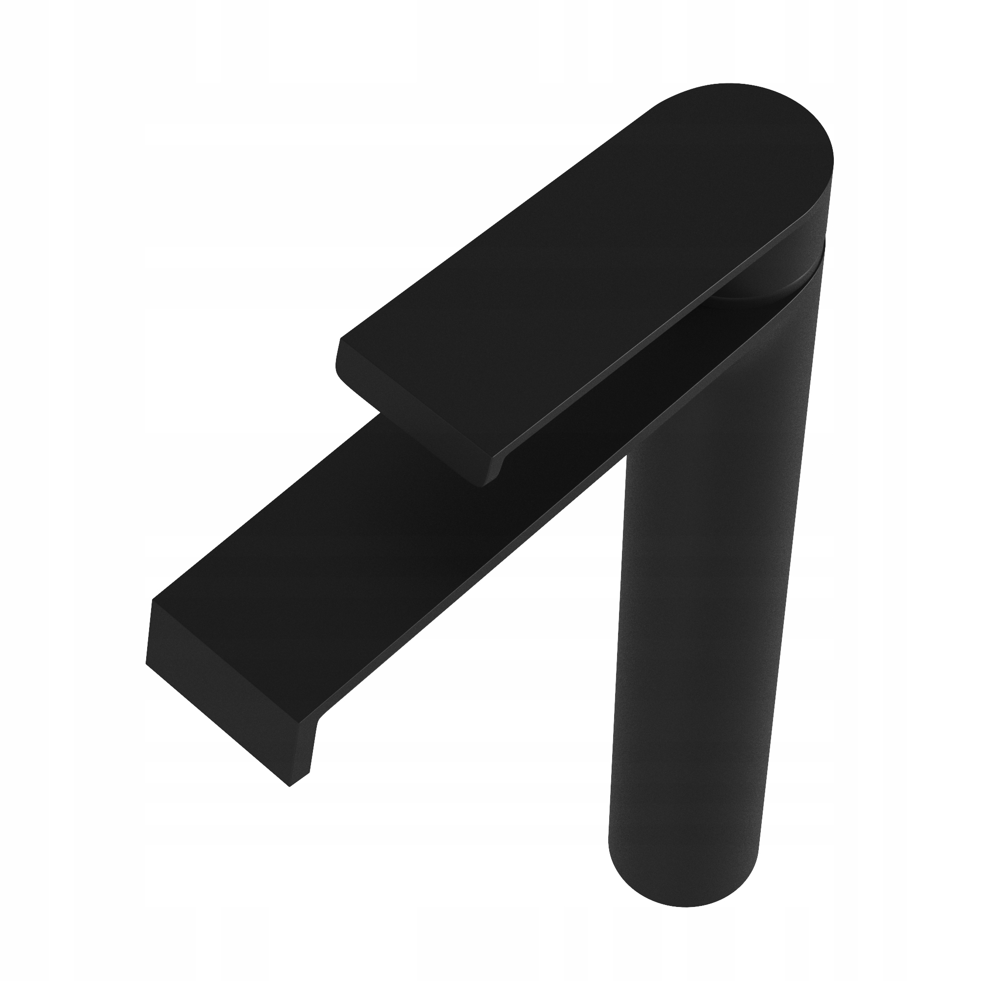 Vysoká Umývadlová Batéria Do Kúpeľne Jednopáková Čierna Bali