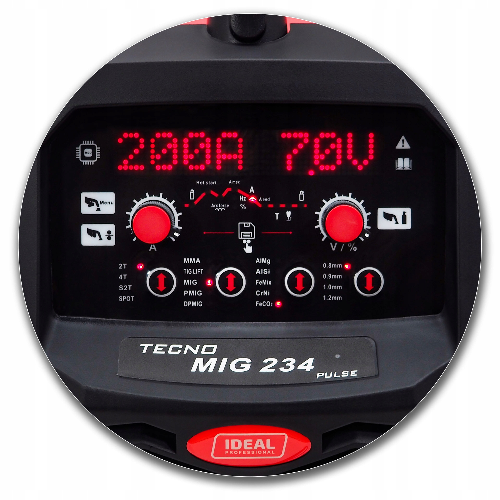 SPAWARKA IDEAL TECNO MIG 234 PULSE 4x4 SYNERGIA PÓŁAUTOMAT Marka Ideal
