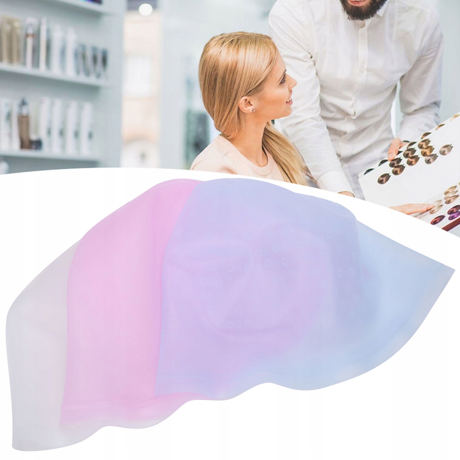 CZEPEK DO FARBOWANIA PASEMEK Z SZYDEŁKIEM BALEJAŻU FRYZJERSKI SILIKONOWY Kod producenta 1413200145211