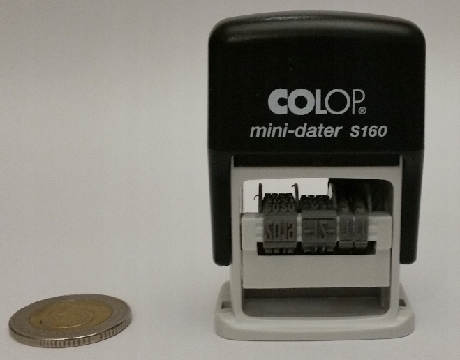 ZA ZGODNOŚĆ Z ORYGINAŁEM Datownik z dodatkowym tekstem DATA + TEKST Marka Colop