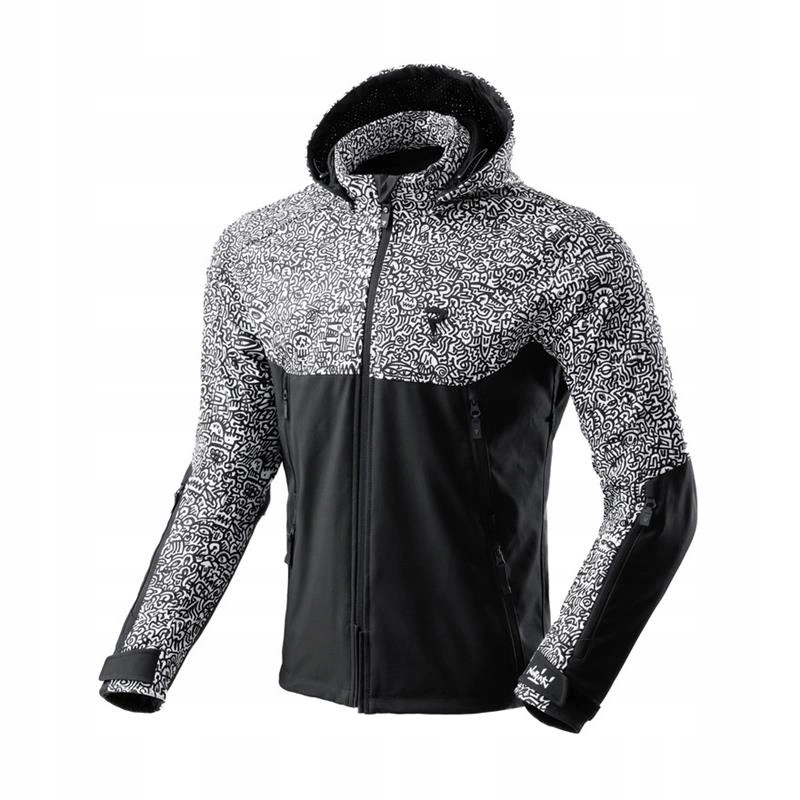 Motocyklová bunda Rebelhorn Slash Noriaki Black/white čierna biela Darčeky