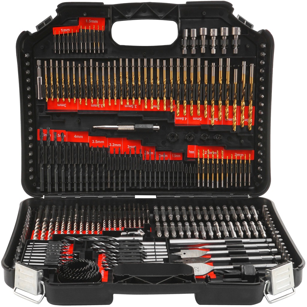 ZESTAW KOMPLET WIERTEŁ NASADEK BITÓW OTWORNIC WIERTŁA BITY OTWORNICE 246 EL Kod producenta V39206