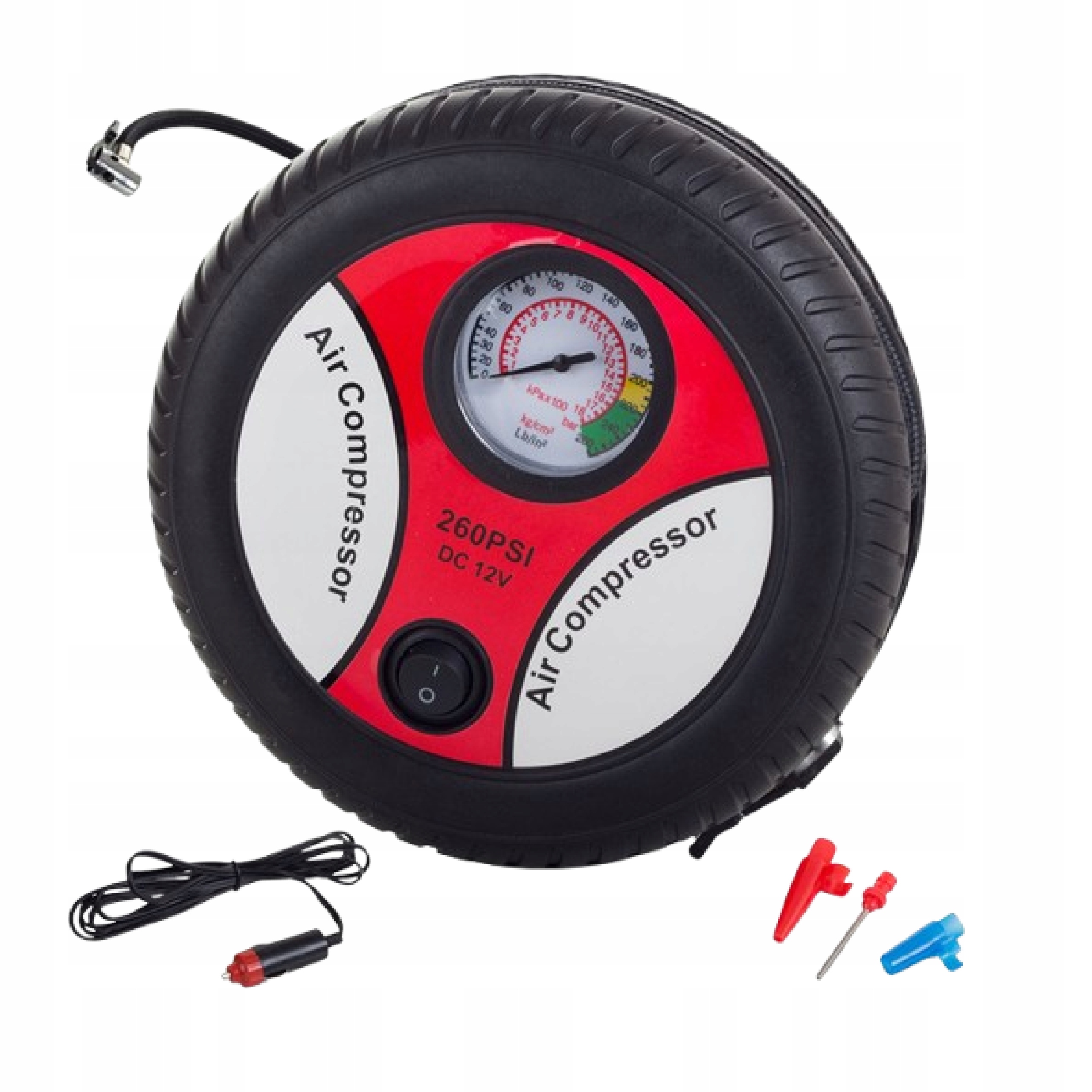 Kompresor samochodowy sprężarka pompka 12V 260PSI