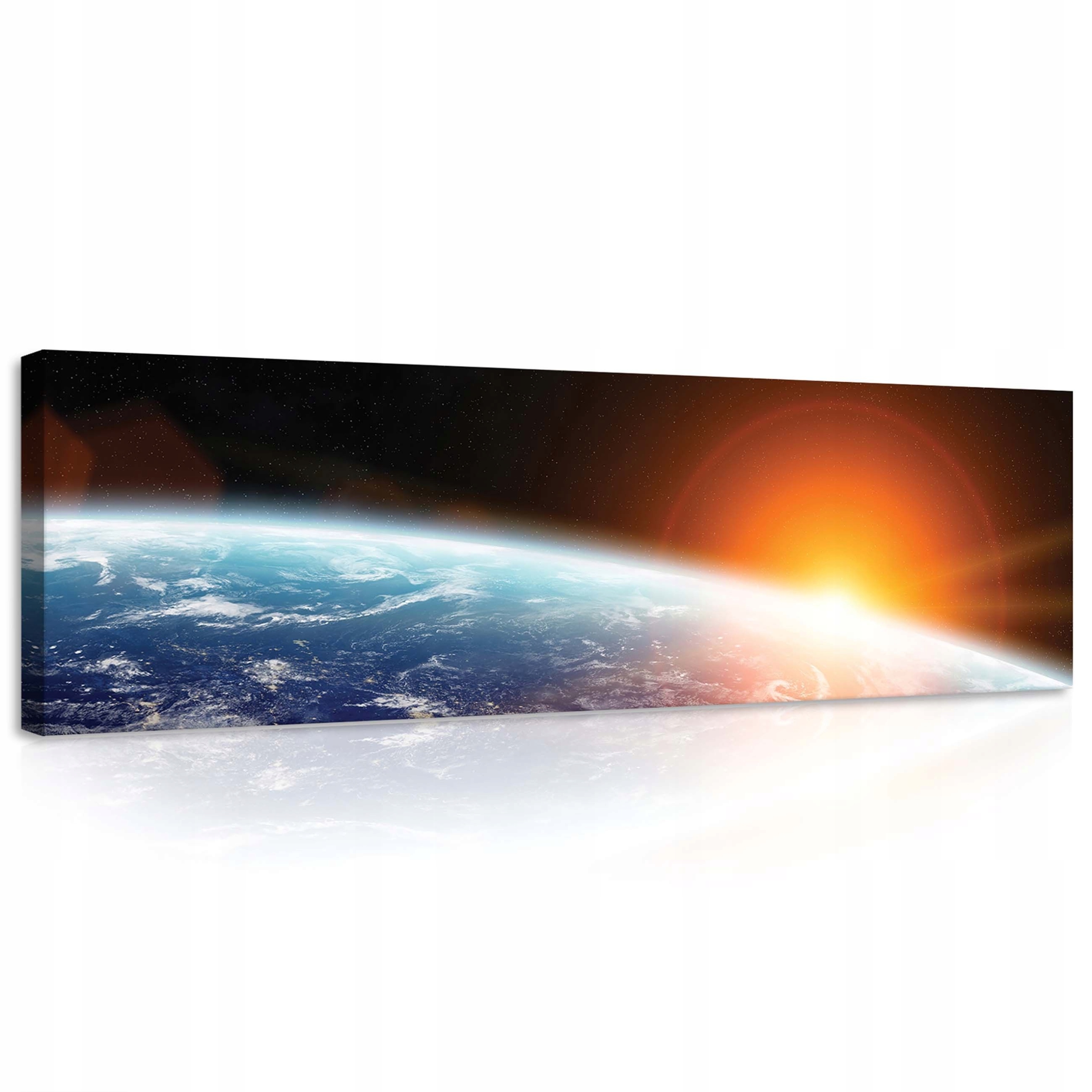Obraz 145x45 Východ slunce Země Vesmír planeta Měsíc hvězdy světlo