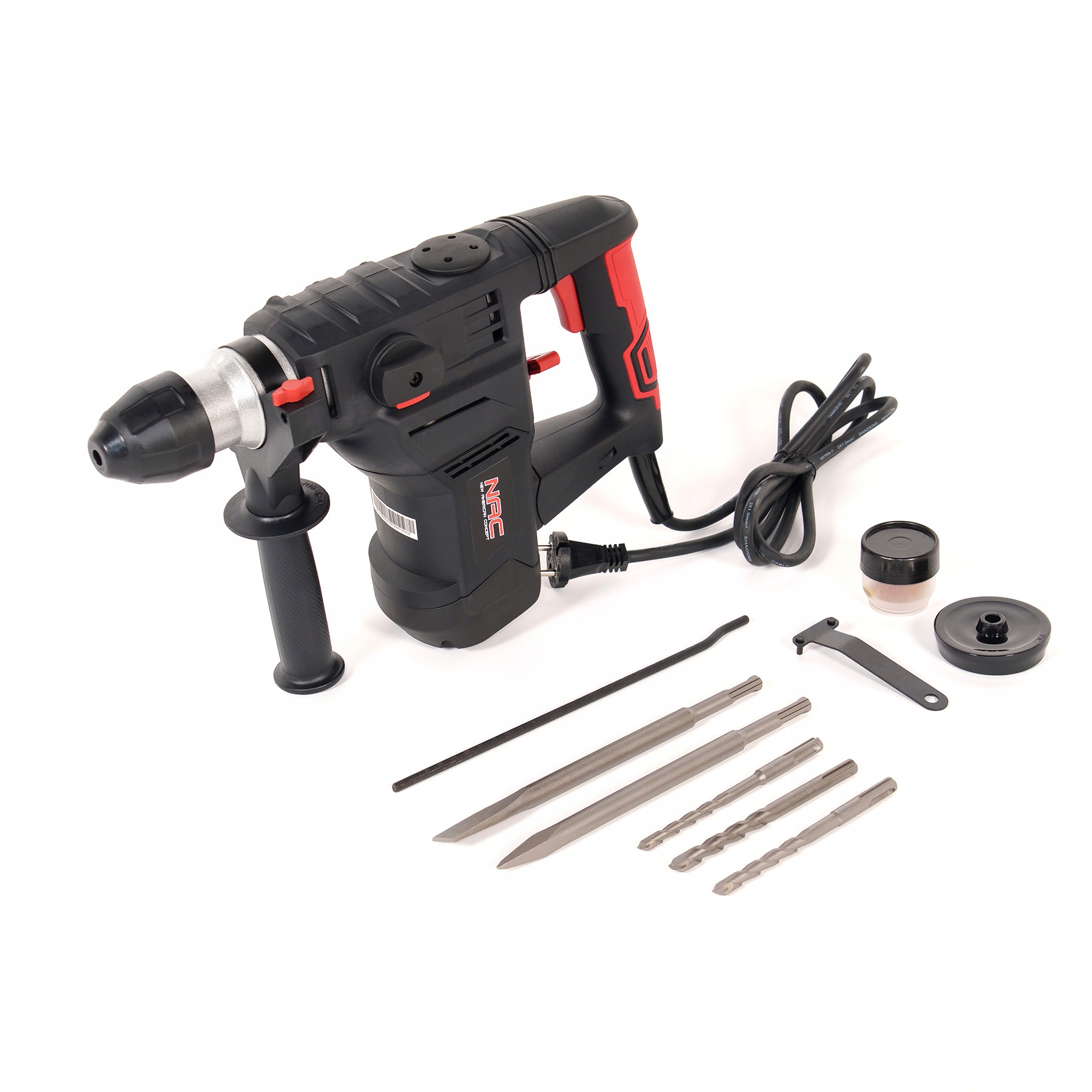 Młot Udarowo-obrotowy Młotowiertarka Nac 1500W Udar 5J Walizka Sds Mocna