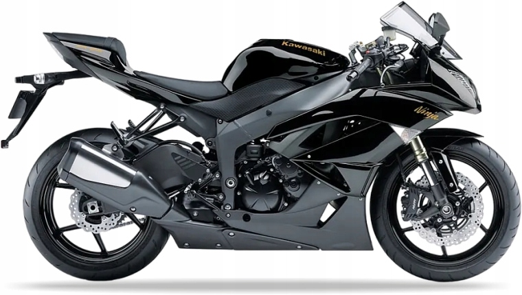 Samolepky Na Motocykl Juula Pro Kawasaki Zx 6R 2009-2010 Černé 660