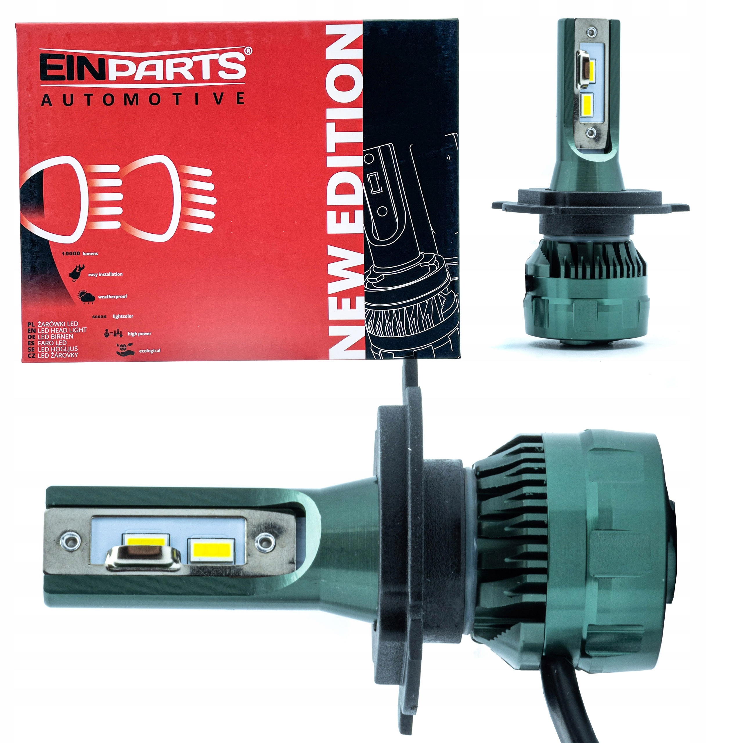 Led Žiarovky H4 Flip Čip V2 6000K 12/24V Canbus