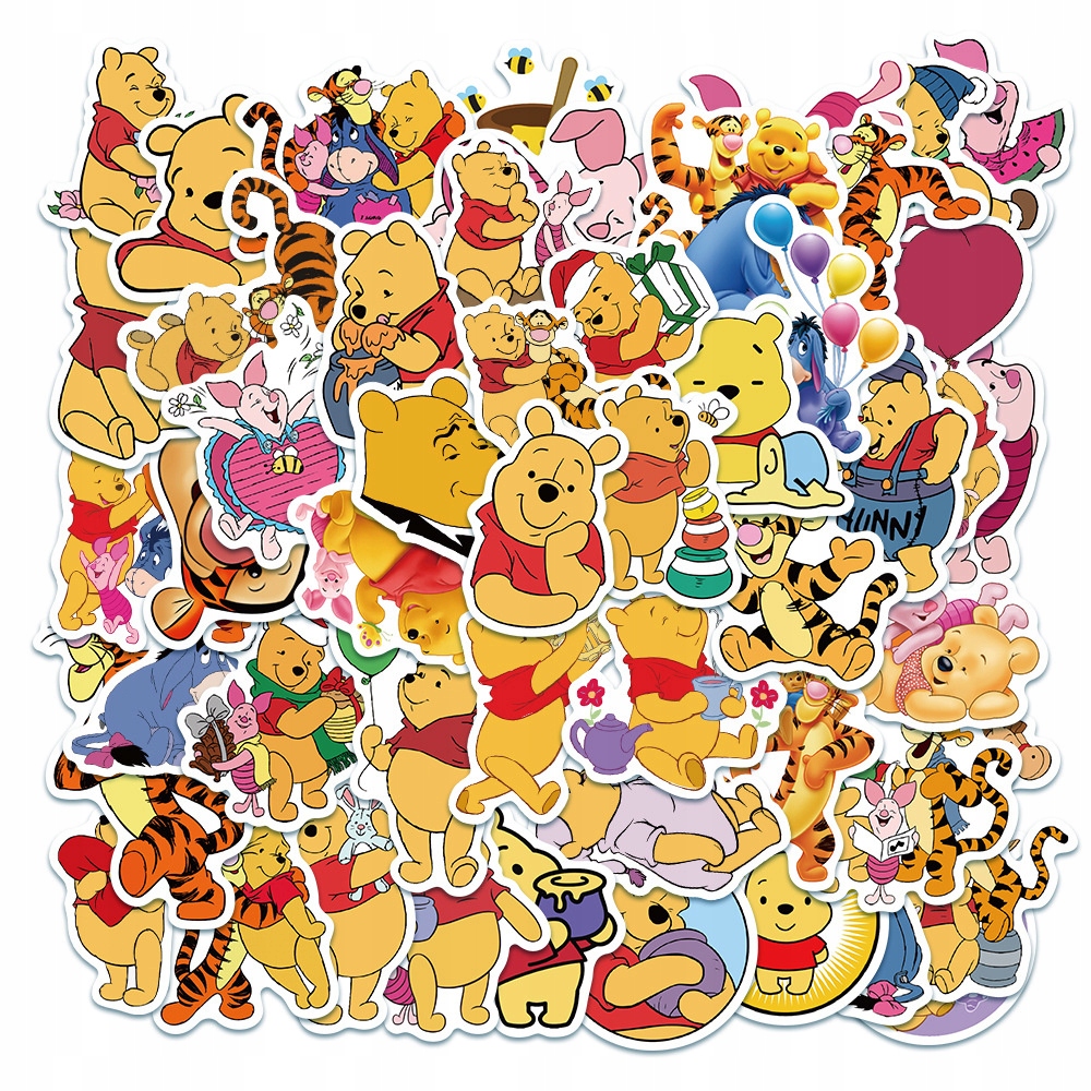 

Zestaw Naklejek Sticker Bomb Kubuś puchatek