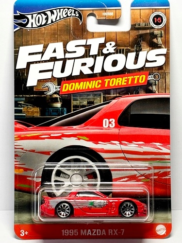 Hw Hot Wheels Fast & Furious 1995 Mazda RX-7 Dominic Toretto HRW46