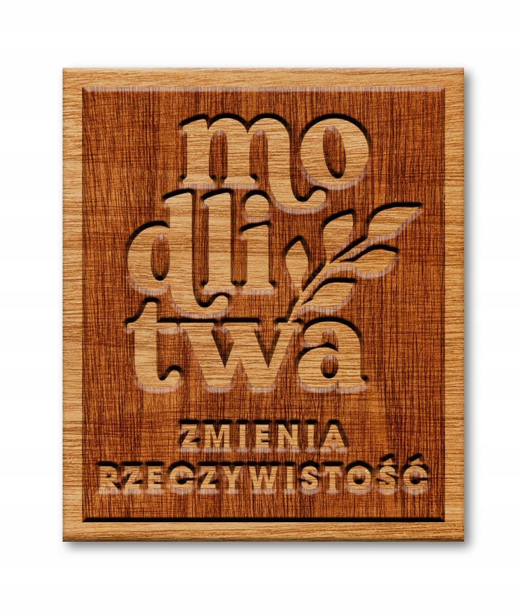Magnes drewniany modlitwa