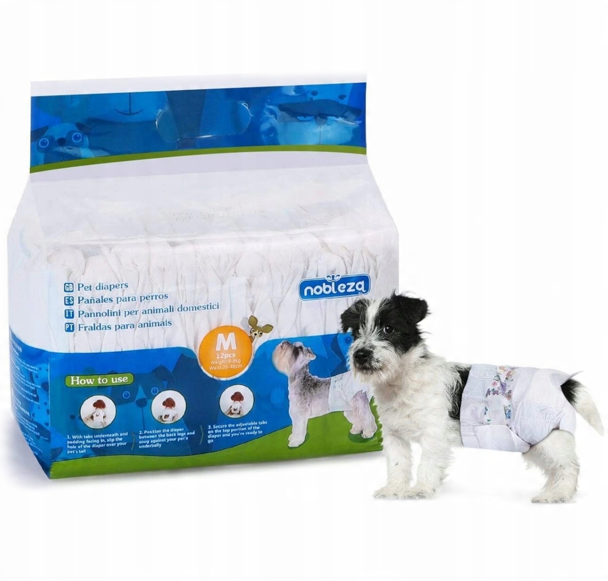 

Pieluchy Pampersy Majtki Psa Suczki Psów 6-11KG