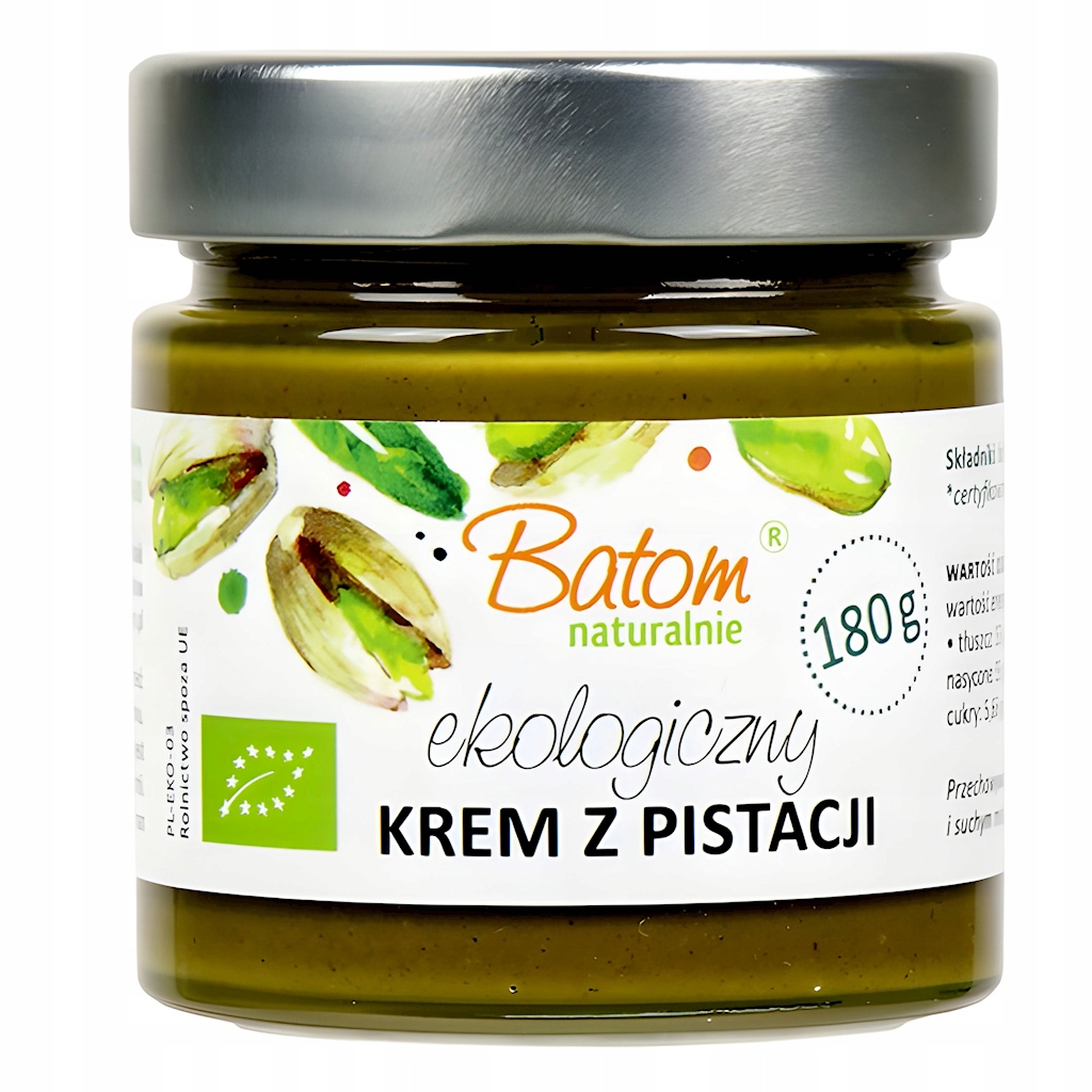 Krém Z Pistácií Pražených 100 % Bio 180 g Batom